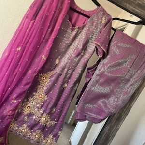 Elegant Purple Women's Salwar Suit